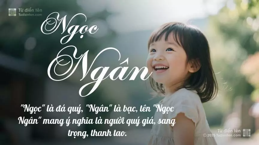 Tên Ngọc Ngân rất nữ tính, gần như luôn được đặt cho bé gái.