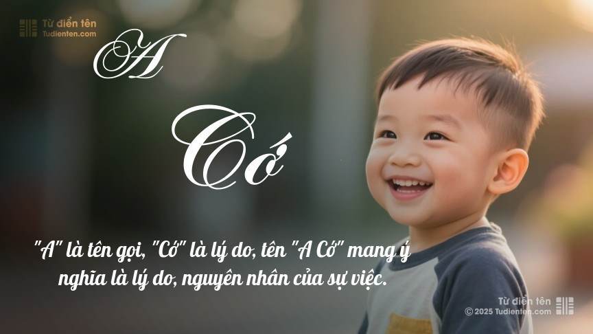 Ý nghĩa ngắn gọn của tên A Cớ