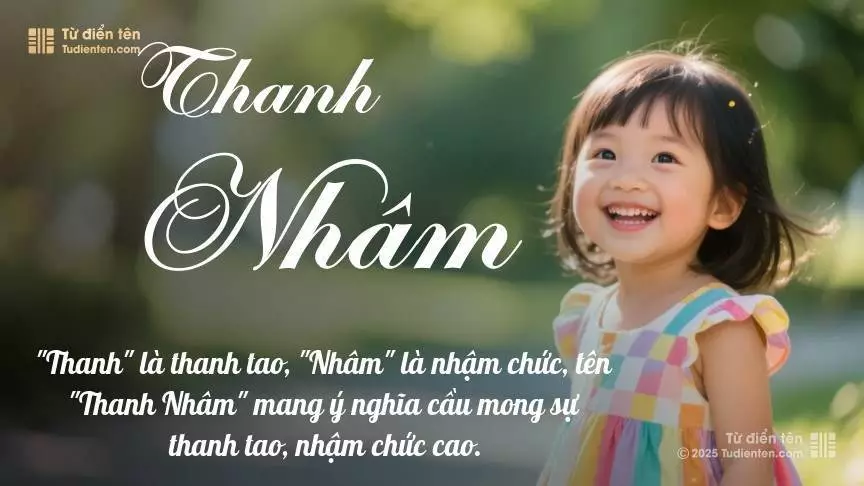 Tên Thanh Nhâm mang đậm sắc thái nữ tính, hầu như chỉ xuất hiện trong tên của bé gái.