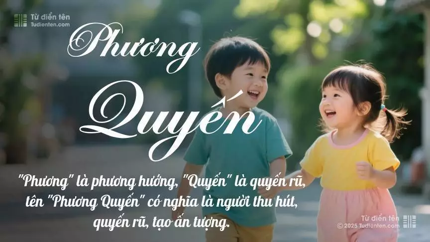 Tên Phương Quyến rất hiếm khi gặp, mang lại cảm giác độc biệt, mới lạ và cá tính.