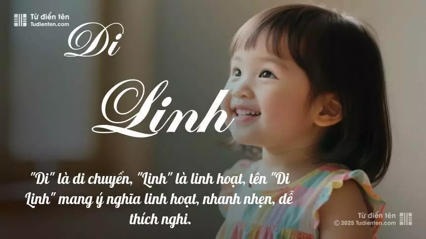 Tên Di Linh thiên về bé gái, gợi lên sự dịu dàng và nữ tính.