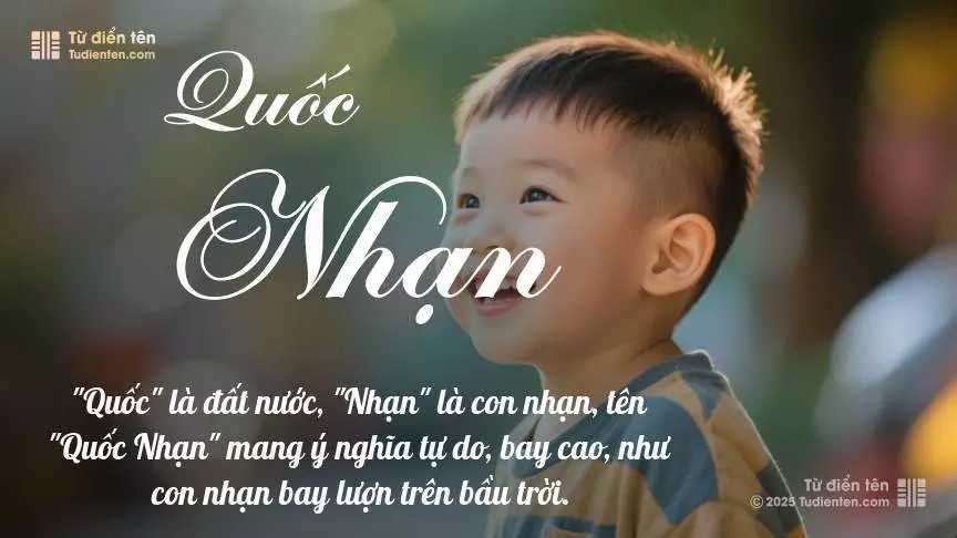 Tên Quốc Nhạn mang đậm sắc thái nam tính, hầu như chỉ xuất hiện trong tên của bé trai.