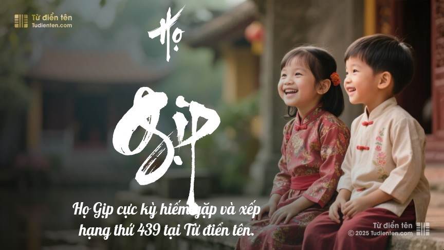 Họ Gịp - Gợi ý Tên Đẹp, Cách đặt Tên Hay và Hợp Phong thủy
