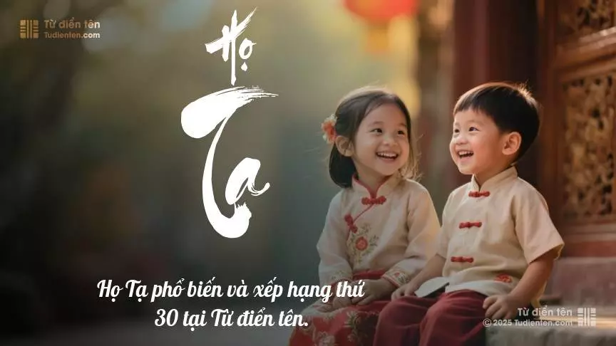 Họ Tạ - Dấu ấn thân thuộc, đồng hành cùng con trên mỗi bước đường.