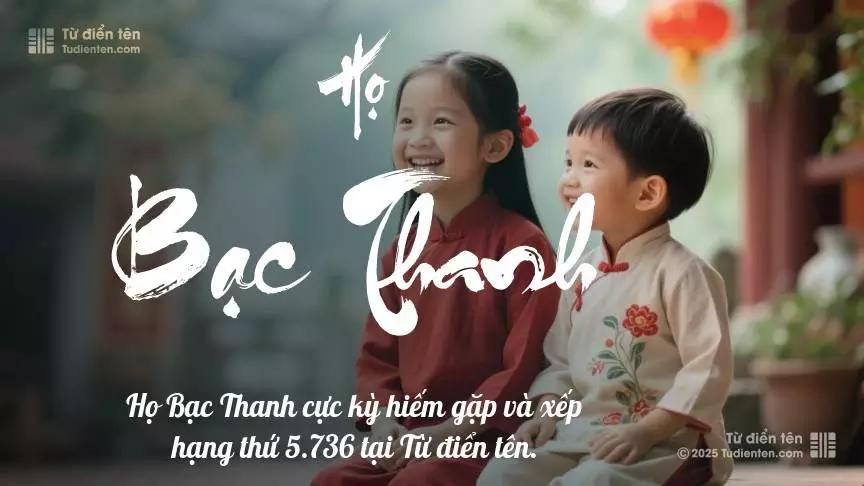Họ Bạc Thanh - Cội nguồn vững vàng, cho con thỏa sức bay cao.