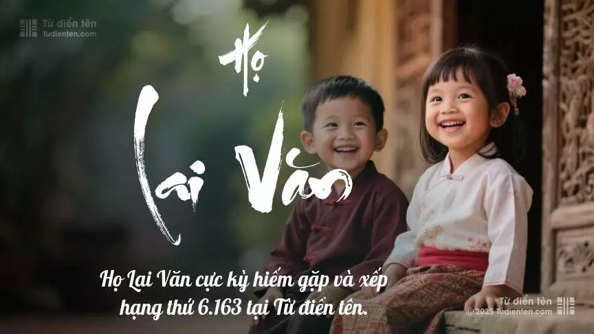 Họ Lai Văn - Mang theo bình an và niềm vui vào tên gọi của con.
