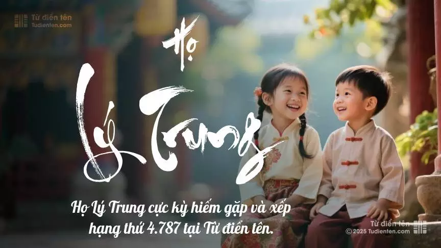 Họ Lý Trung - Gắn bó với mỗi bước trưởng thành, cùng con viết nên câu chuyện thành công.
