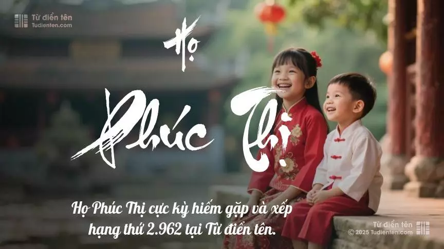 Họ Phúc Thị - Tiếp nối yêu thương và phước lành từ thế hệ trước trao gửi cho con.