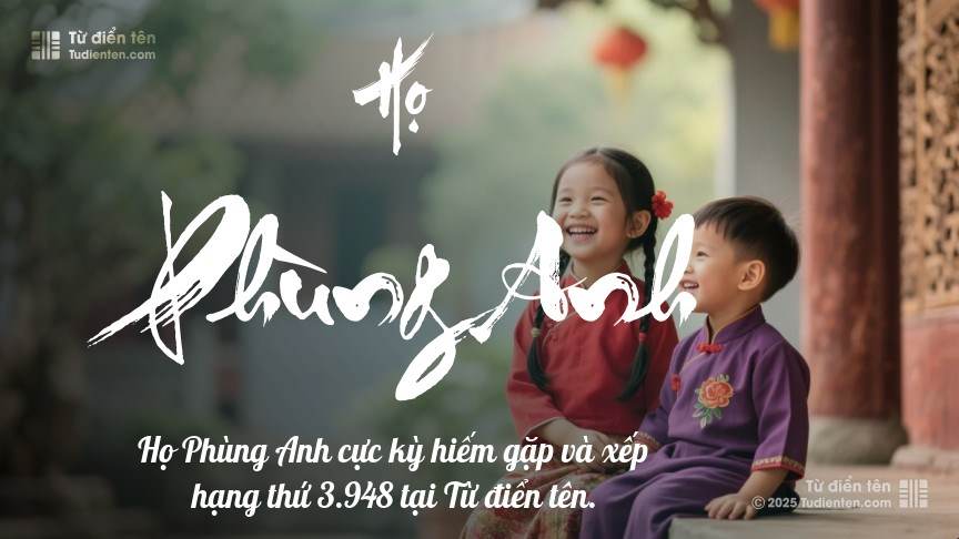 Tên con Gái họ Phùng Anh 4 chữ Hợp Phong Thuỷ - Gợi ý Tên Đẹp & Ý nghĩa