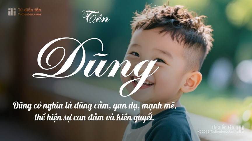 Ý nghĩa ngắn gọn của tên Dũng