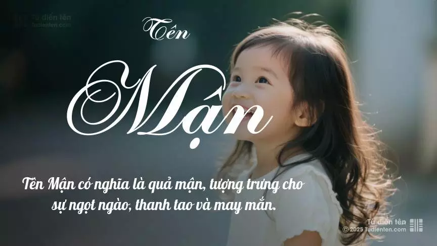 Tên Mận rất nữ tính, gần như luôn được đặt cho bé gái.