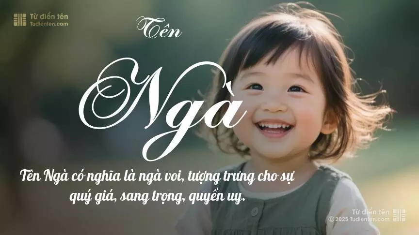 Tên Ngà chủ yếu dành cho bé gái, gợi lên vẻ đẹp nữ tính.