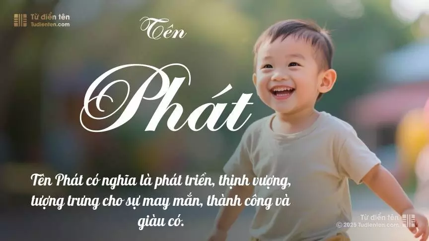 Tên Phát rất nam tính, gần như luôn được dùng cho bé trai.