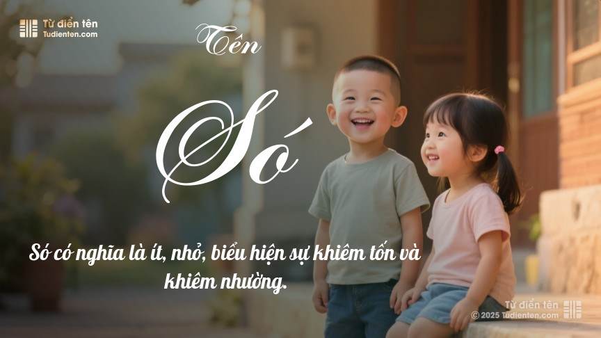 Ý nghĩa ngắn gọn của tên Só