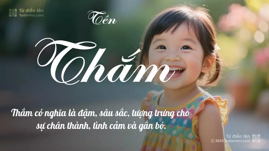 Tên Thắm rất nữ tính, gần như luôn được đặt cho bé gái.