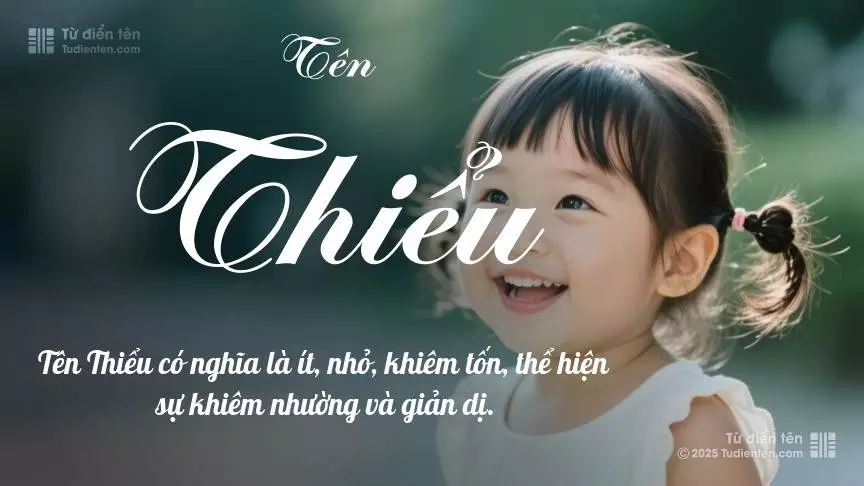 Tên Thiểu chủ yếu dành cho bé gái, gợi lên vẻ đẹp nữ tính.