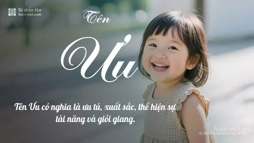 Tên Ưu mang đậm sắc thái nữ tính, hầu như chỉ xuất hiện trong tên của bé gái.