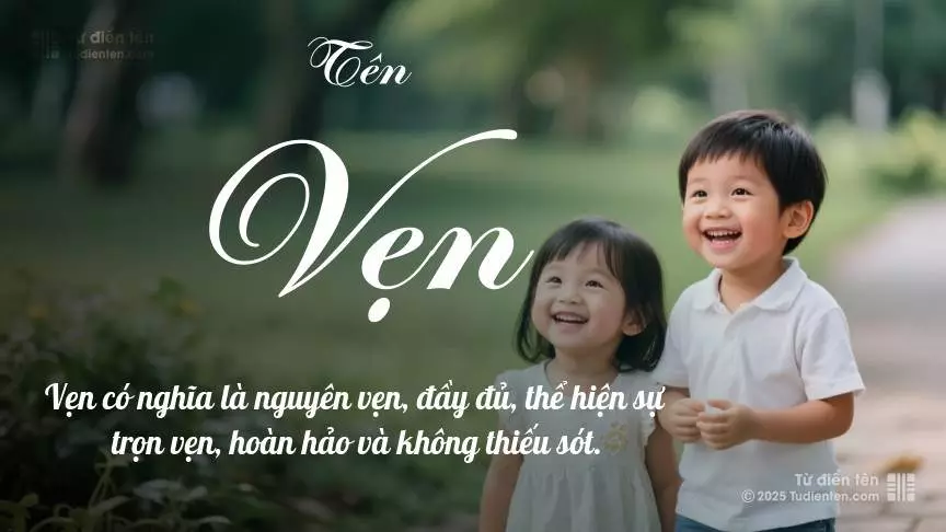 Tên Vẹn được dùng cân bằng cho cả bé trai và bé gái.