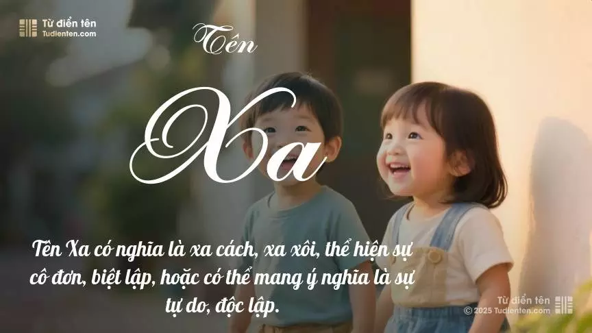 Tên Xa hơi nghiêng về bé gái, nhưng vẫn có thể dùng cho cả bé trai và bé gái.